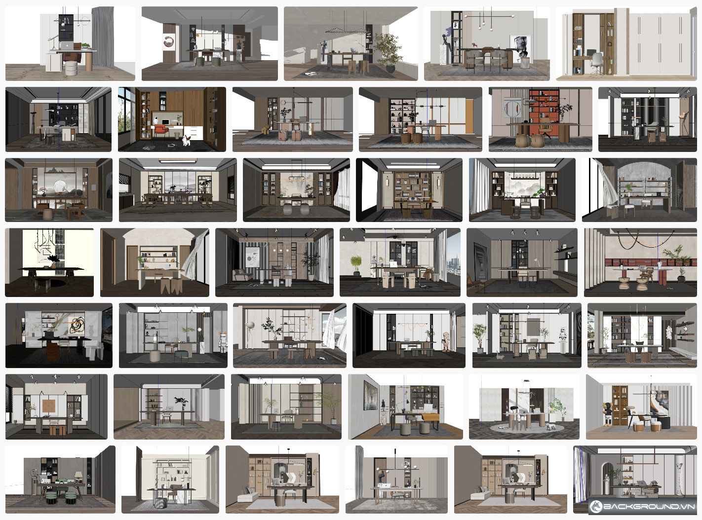 41+ Phòng làm việc SketchUp