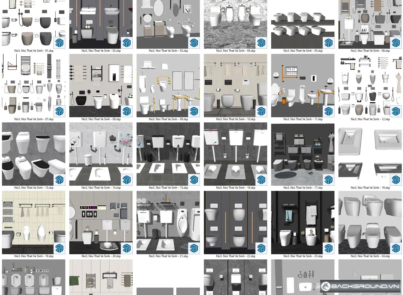 45+ Thiết bị vệ sinh SketchUp