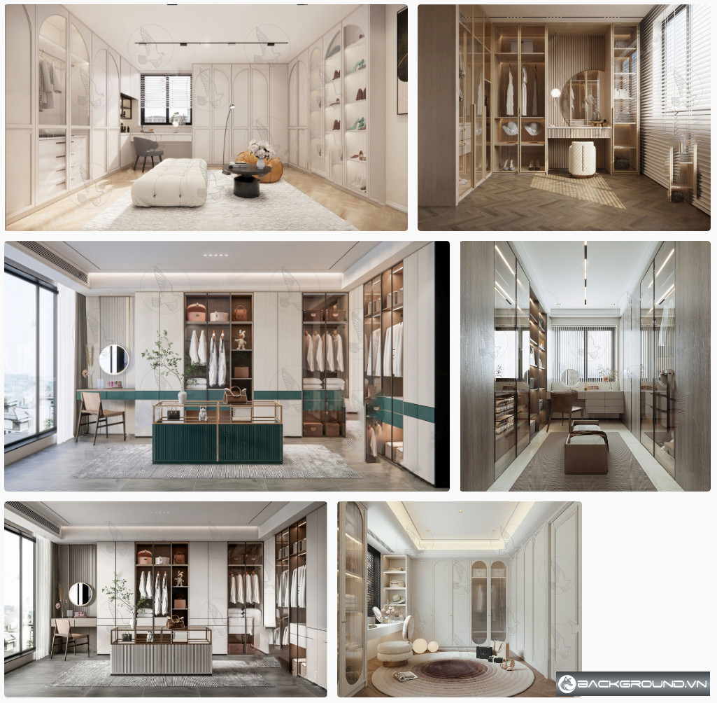 6+ Enscape - Phòng thay đồ SketchUp