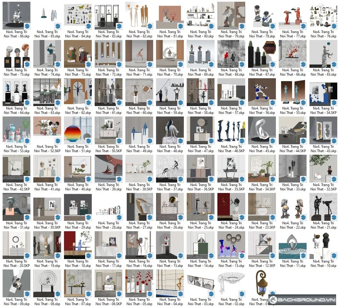 86+ Nội thất Decor SketchUp