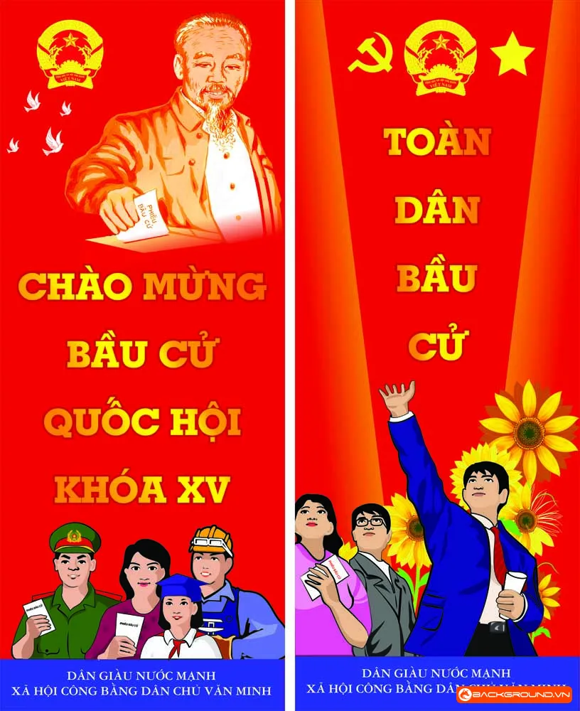 2+ Mẫu pano bầu cử đại biểu quốc hội