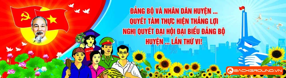 File Pano tuyên truyền đại hội Đảng Bộ