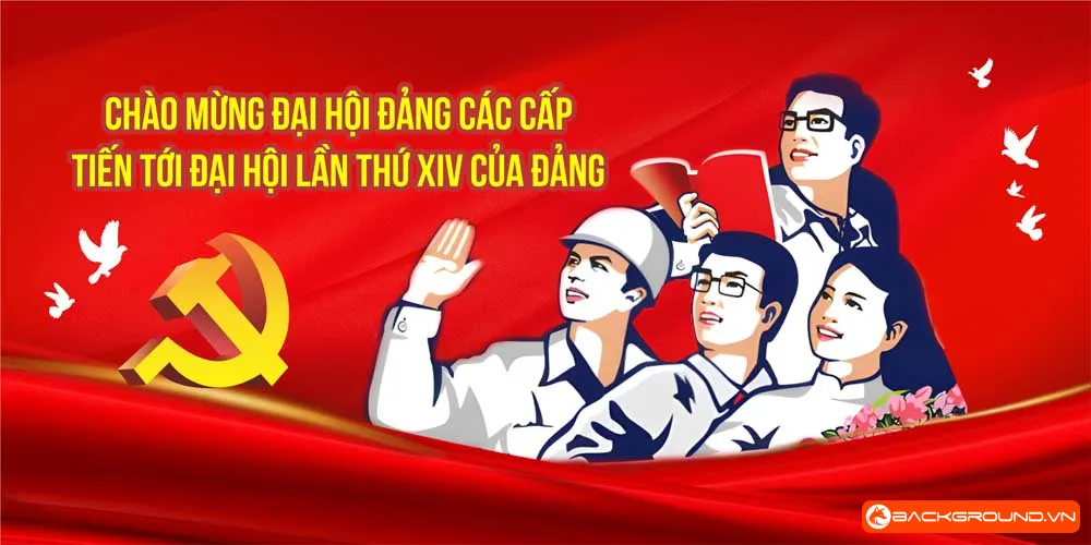 Mẫu Pano chào mừng đại hội Đảng các cấp