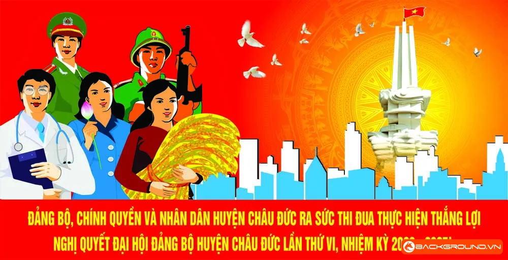 Pano tuyên truyền thi đua thực hiện thắng lợi