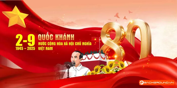 Pano kỷ niệm 80 năm ngày Quốc khánh 2-9-2025