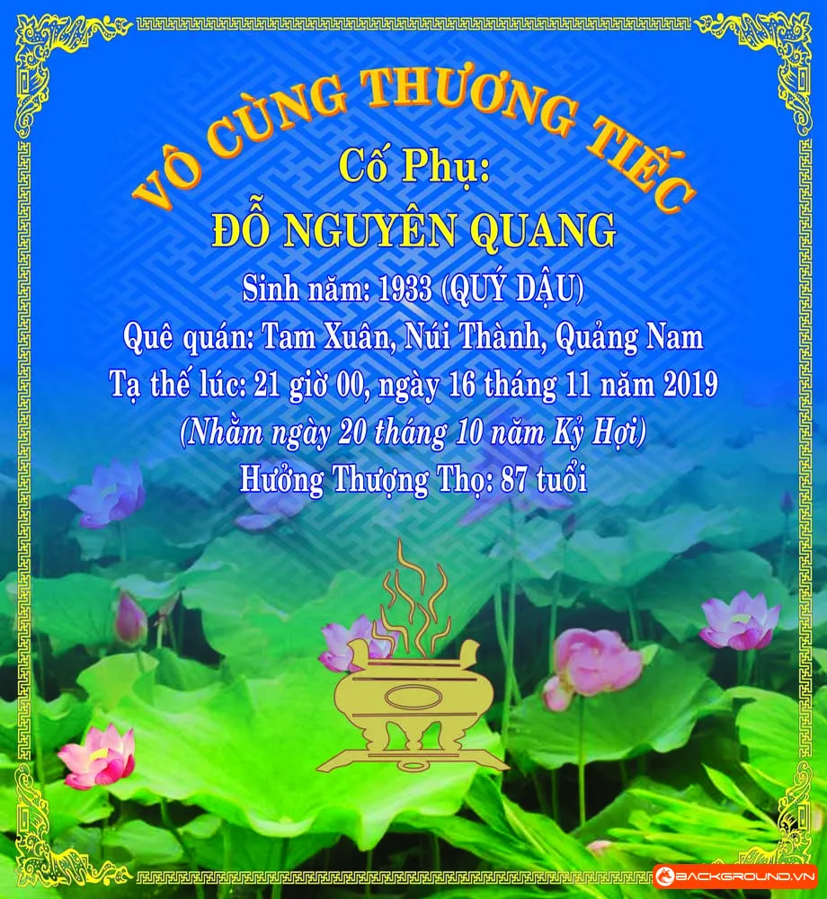 Mẫu cáo phó 01