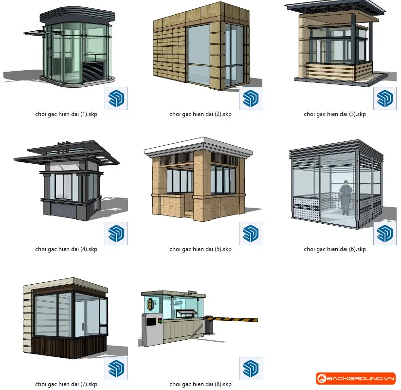 8+ Chòi gác hiện đại (chốt bảo vệ)