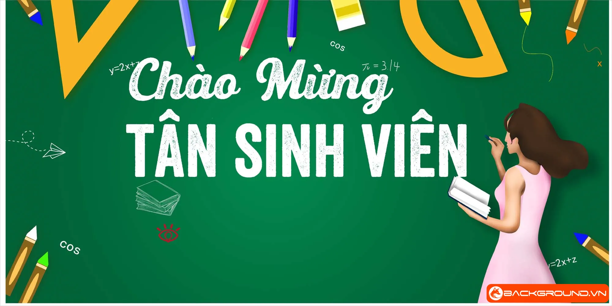 Background chào đón tân sinh viên (2)