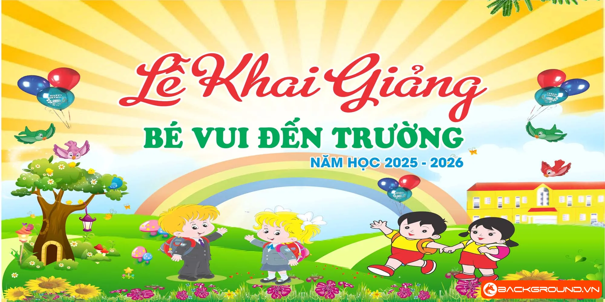 Background khai giảng trường mầm non 2025 (19)