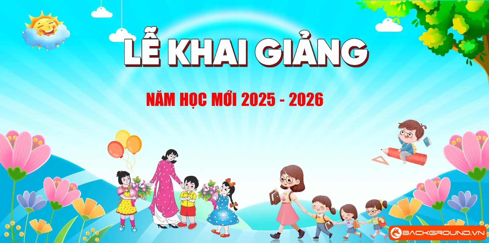 Background khai giảng trường mầm non 2025 (21)