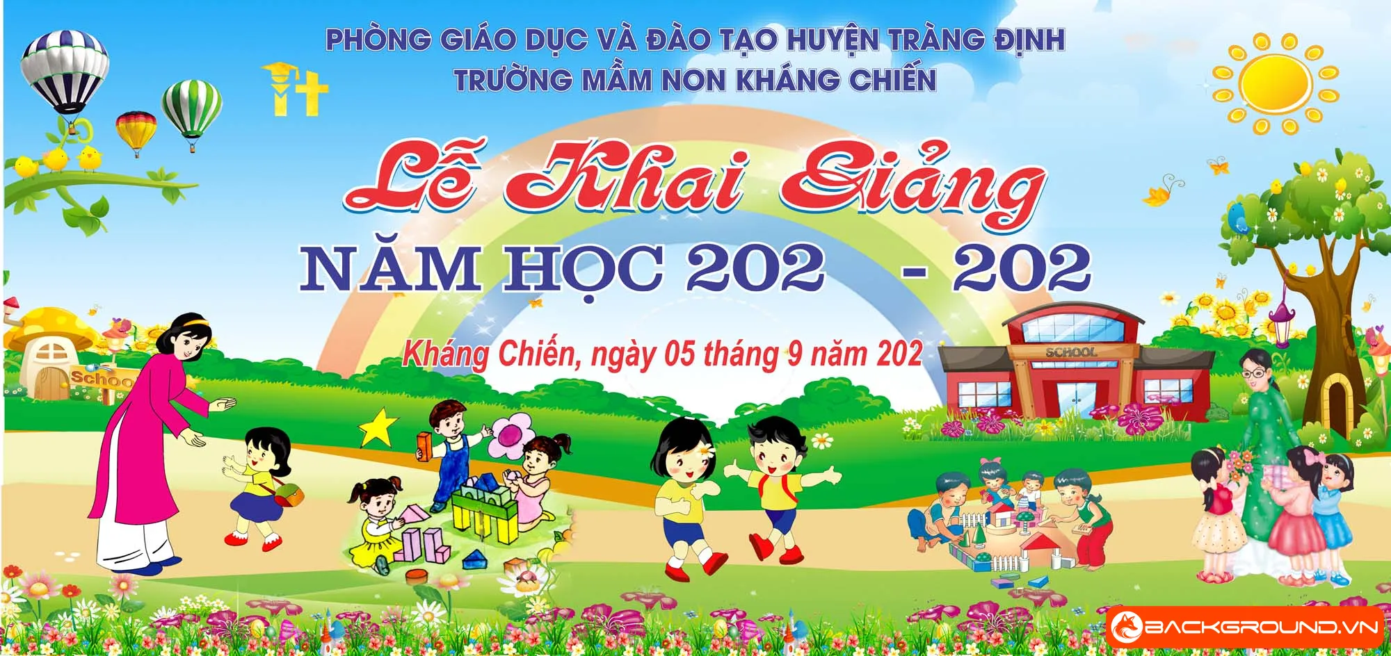 Background khai giảng trường mầm non 2025 (38)