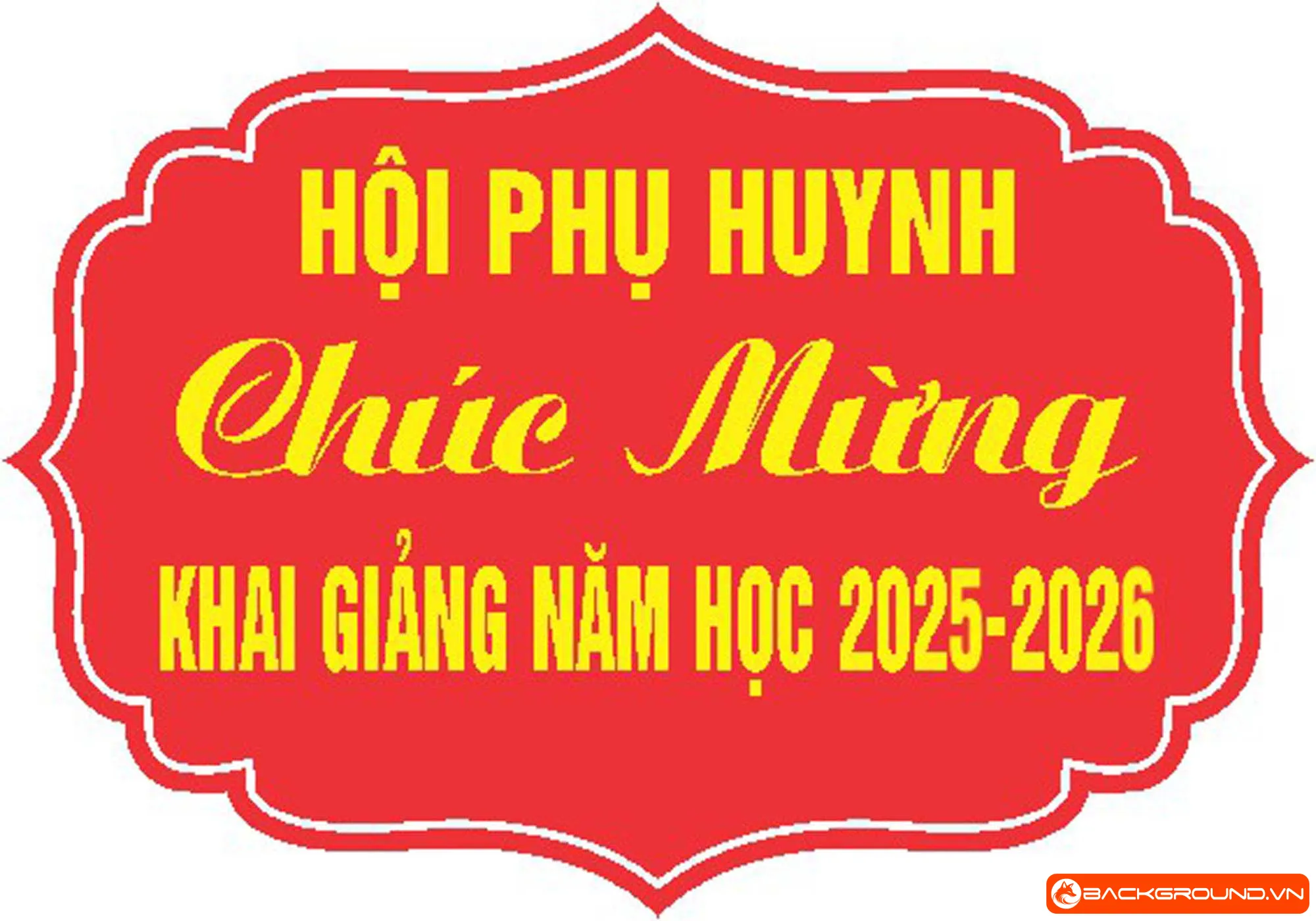 Hội phụ huynh chúc mừng khai giảng