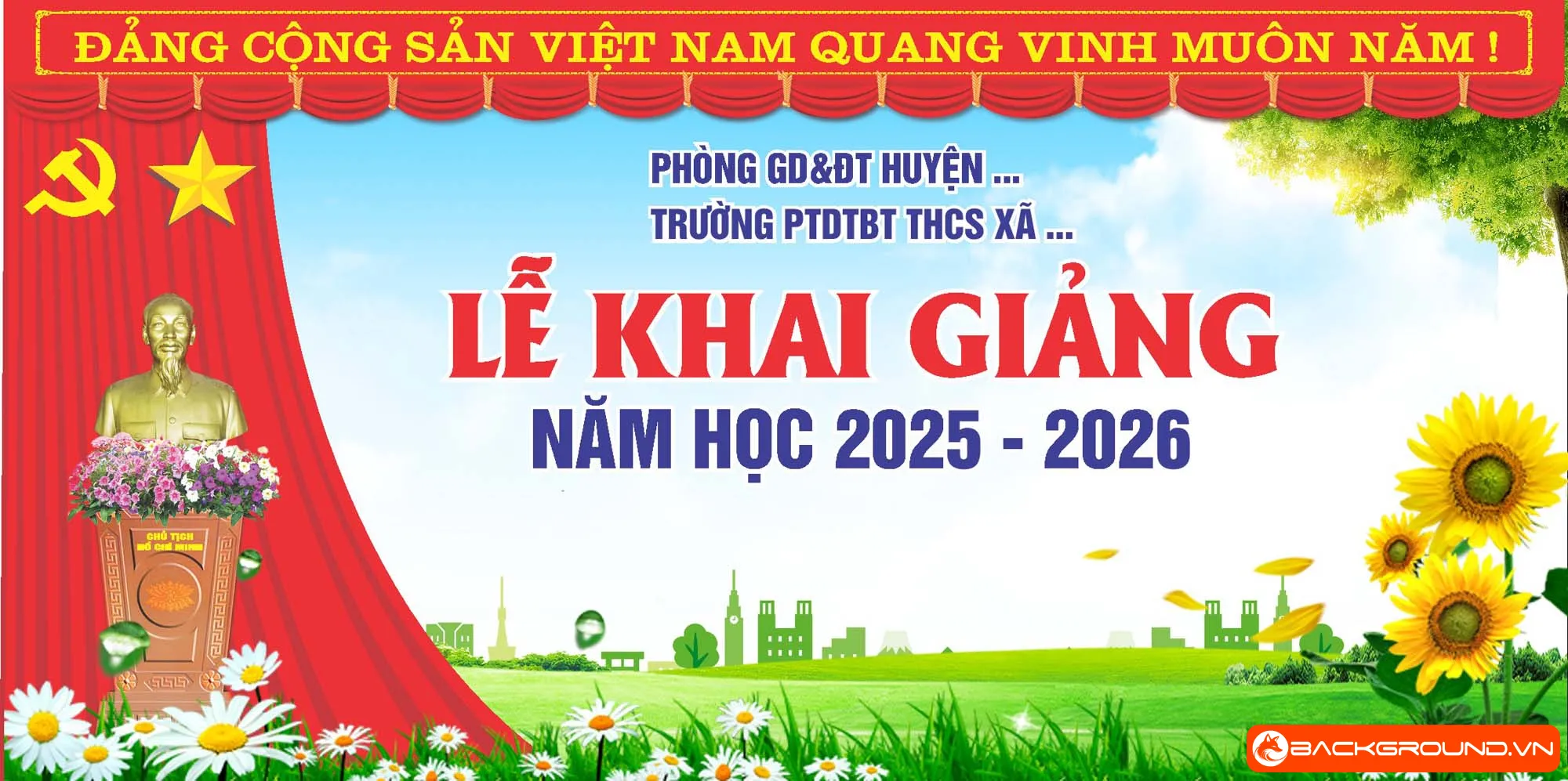 Phông nền khai giảng THPT 2025 (7)
