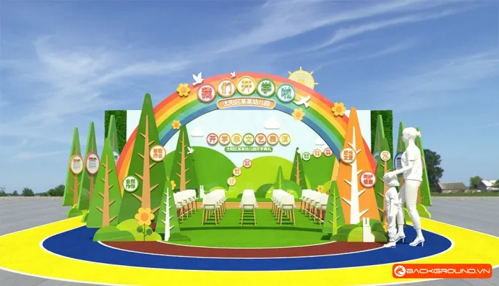Backdrop trang trí khai giảng 2025 (1)