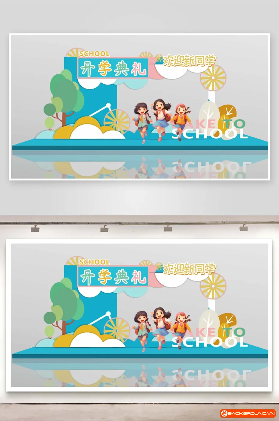 Backdrop trang trí khai giảng 2025 (15)