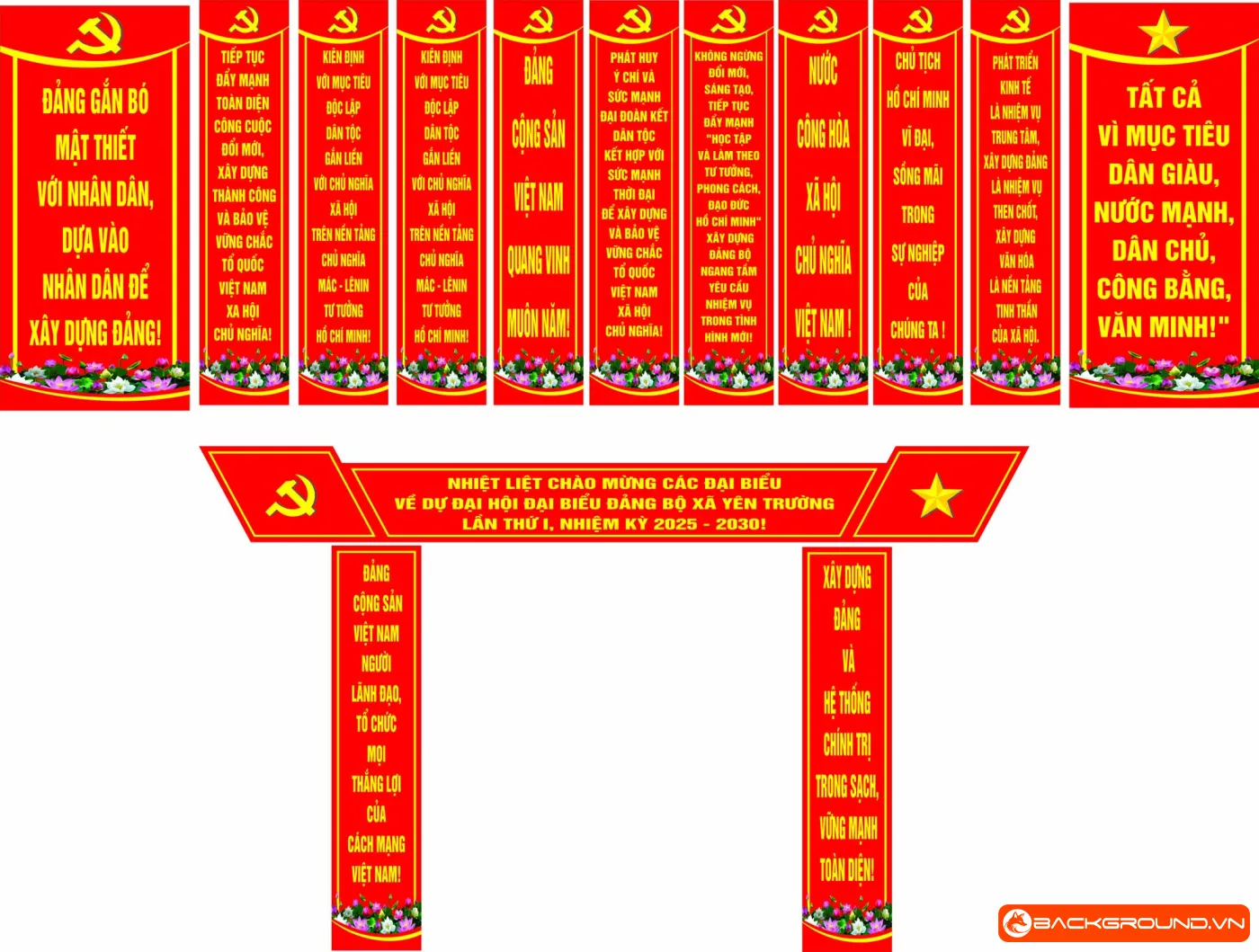 Cổng đại hội xã Yên Trường