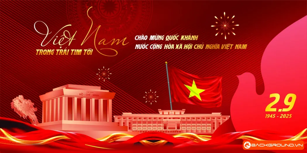 Backdrop - Pano chào mừng Quốc Khánh 2-9 (1)