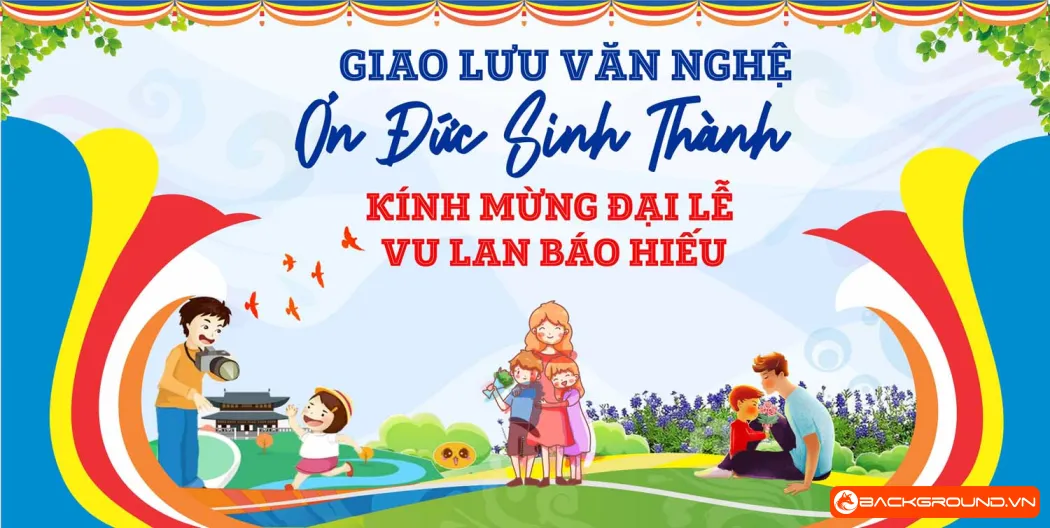 Phông nền - backdrop Lễ Vu Lan 2025 (10)