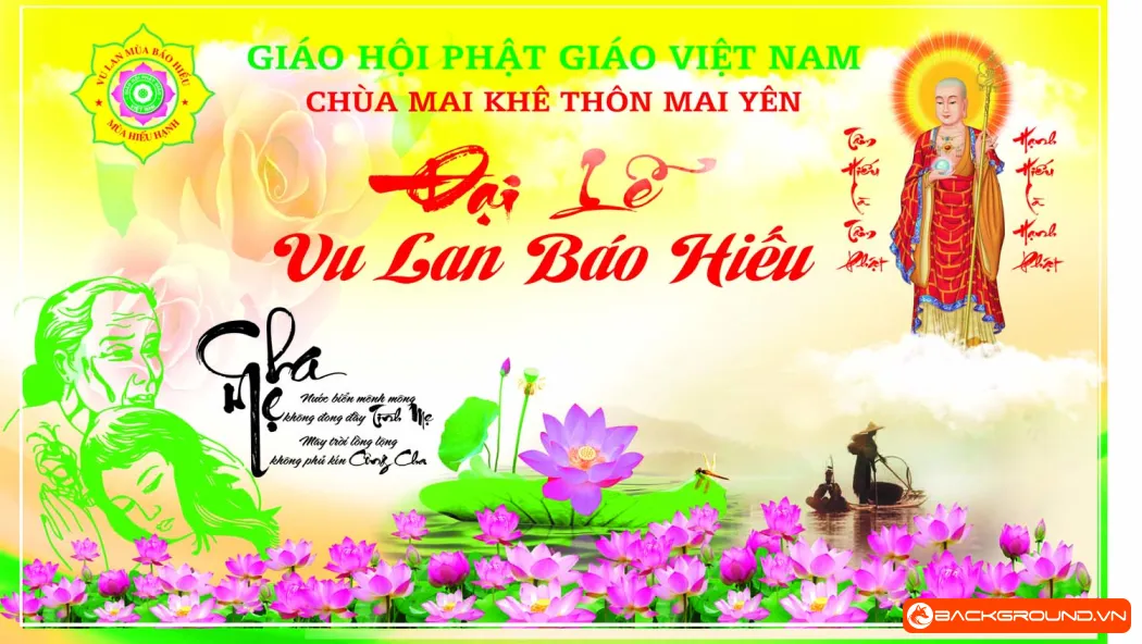 Phông nền - backdrop Lễ Vu Lan 2025 (3)