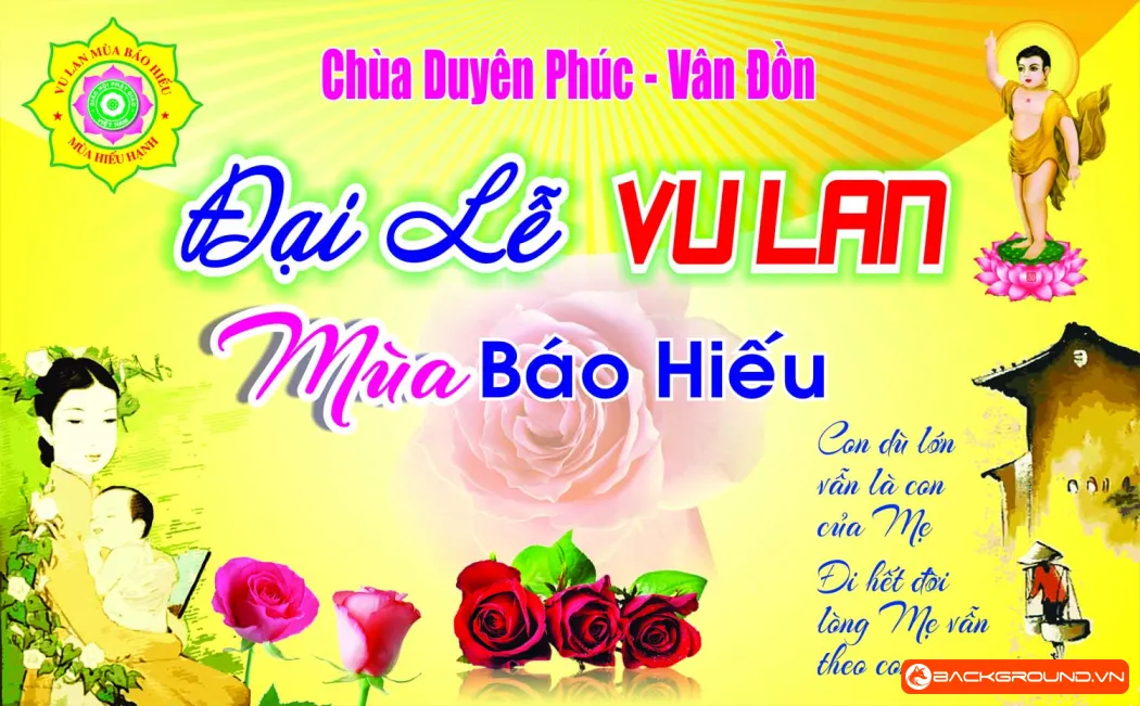 Phông nền - backdrop Lễ Vu Lan 2025 (6)