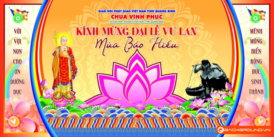 Phông nền - backdrop Lễ Vu Lan 2025 (8)