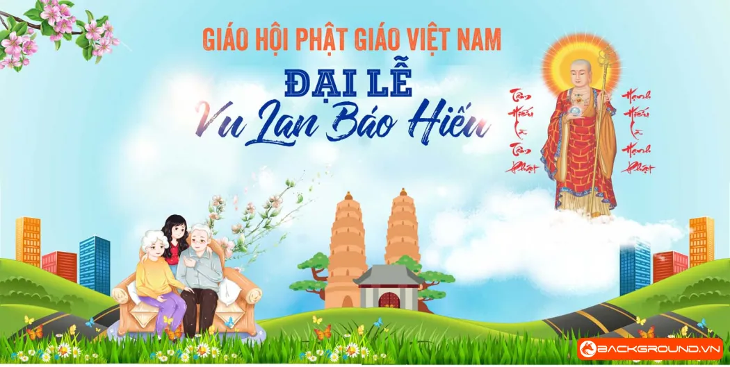 Phông nền - backdrop Lễ Vu Lan 2025 (9)