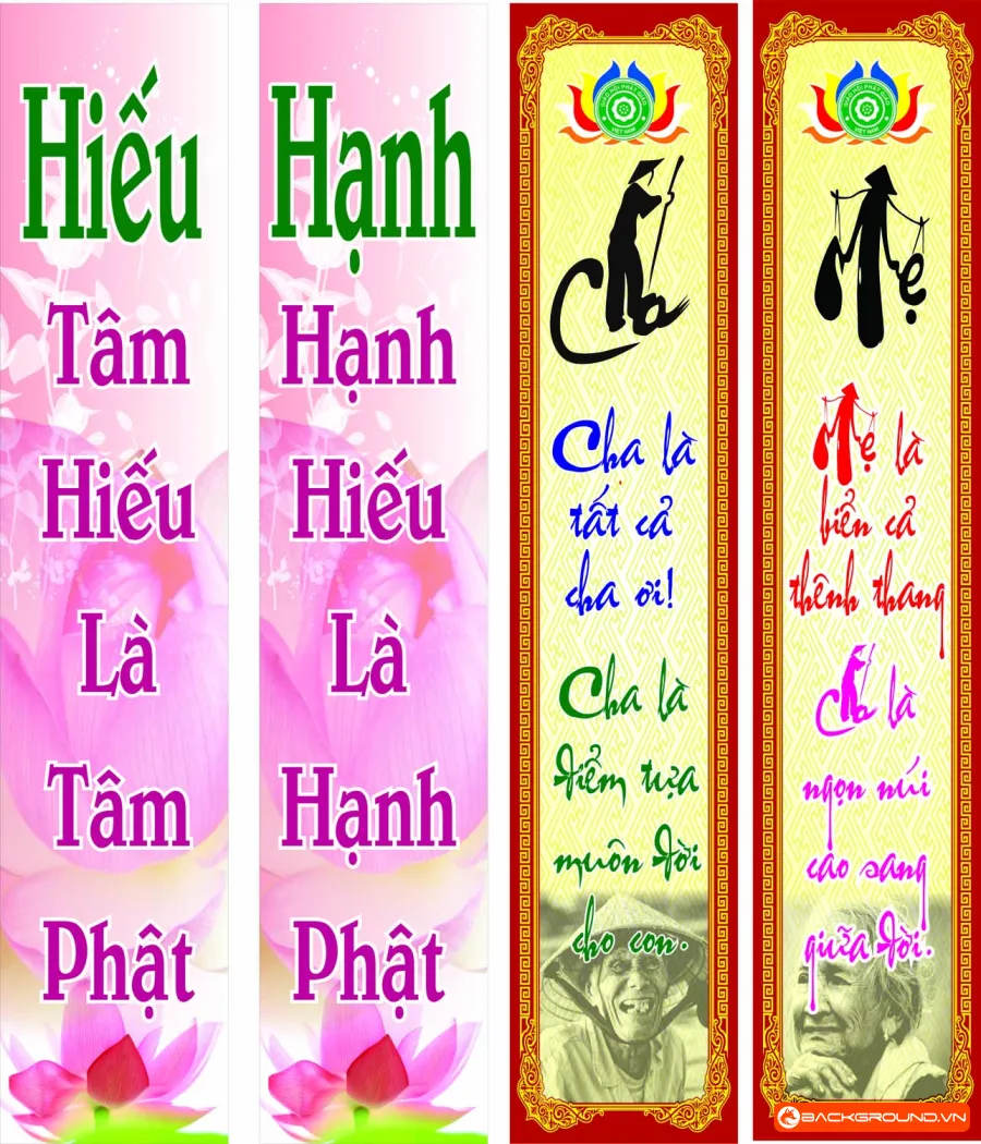 Phướn treo đại lễ Vu Lan 2025 (8)