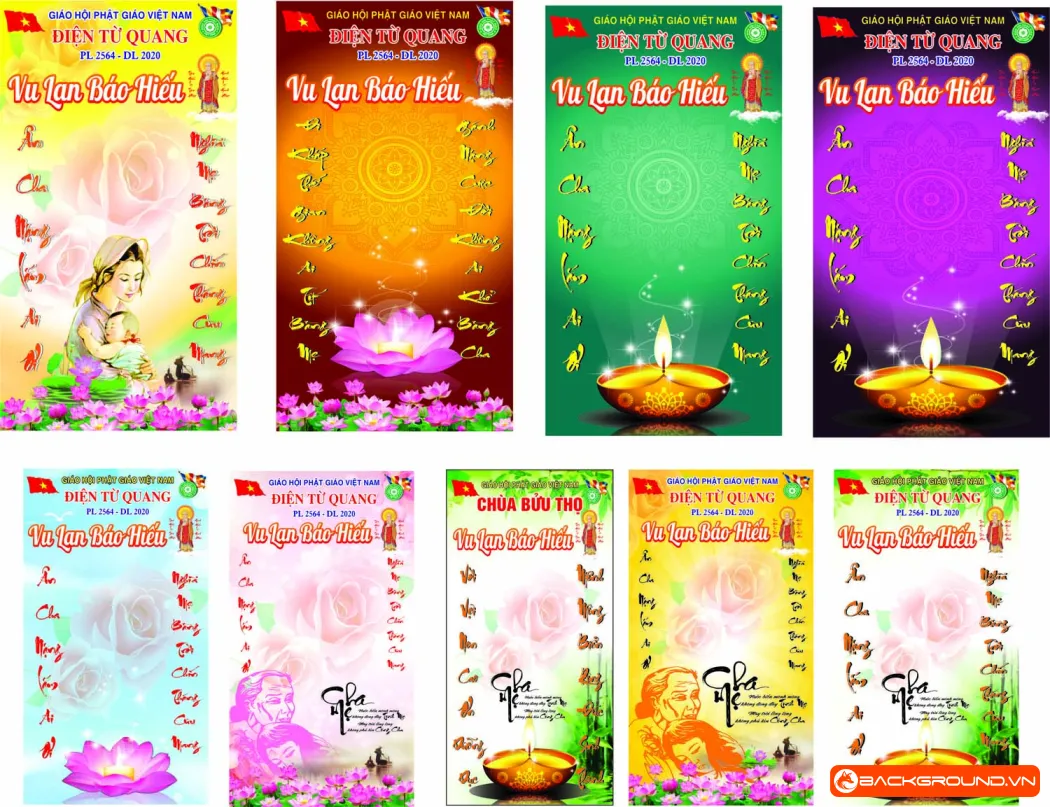 Thẻ đeo Vu Lan báo hiếu - Giáo hôi Phật Giáo Việt Nam