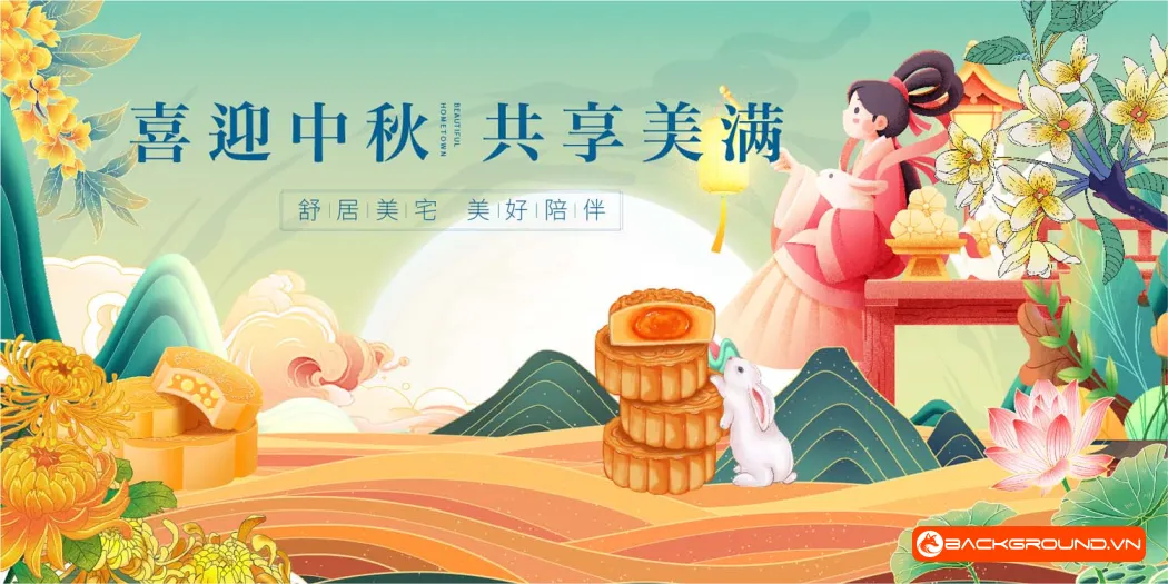 Phông nền trung thu 2025 - Vector (10)