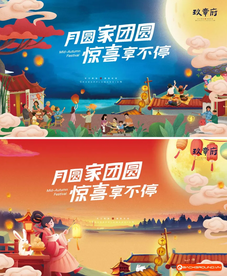 Phông nền trung thu 2025 - Vector (6)
