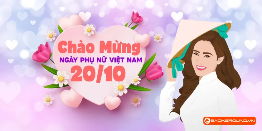 Phông Nền Ngày Phụ Nữ Việt Nam 20-10 (2)