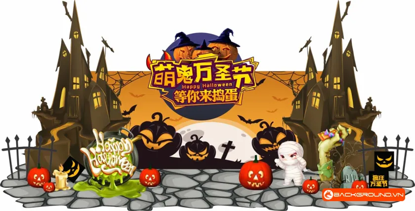 Backdrop Checkin Halloween (2)