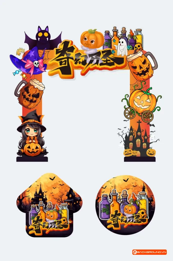 Backdrop Checkin Halloween (5)