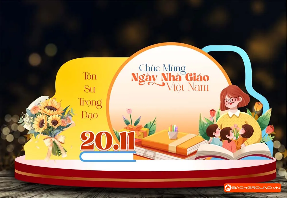 Backdrop checkin ngày Nhà Giáo Việt Nam 20-11 (6)
