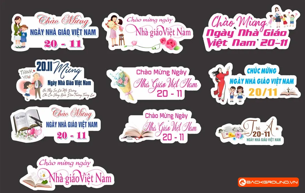 Hashtag cầm tay ngày 20-11 (2)