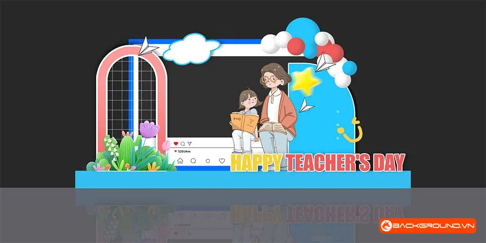 Backdrop Checkin Ngày Nhà Giáo Việt Nam 20-11 (56)