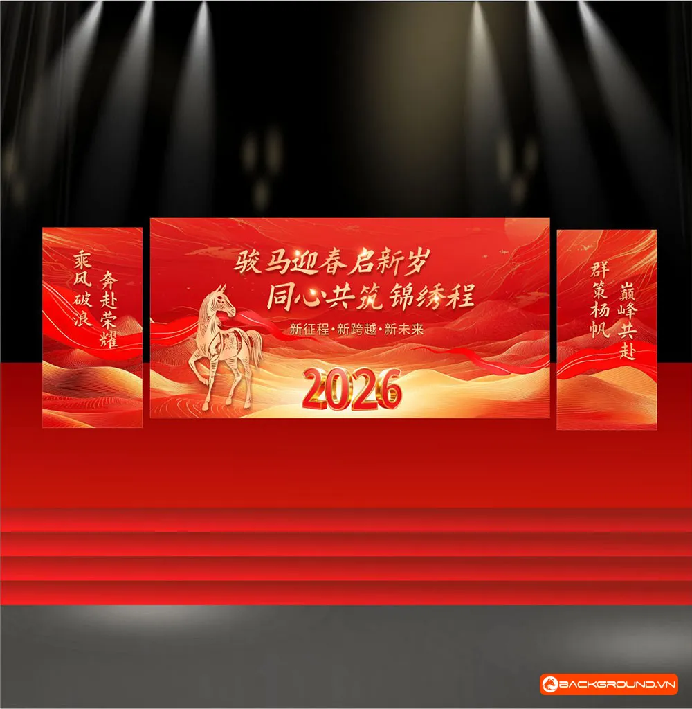Phông nền sân khấu Tết 2026 - File Corel (6)