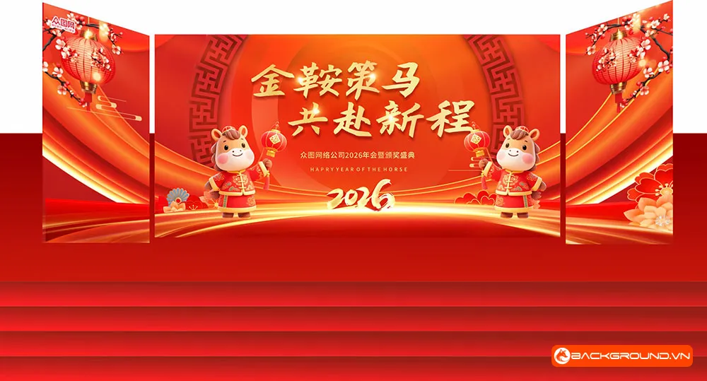 Phông nền sân khấu Tết 2026 - File Corel (7)