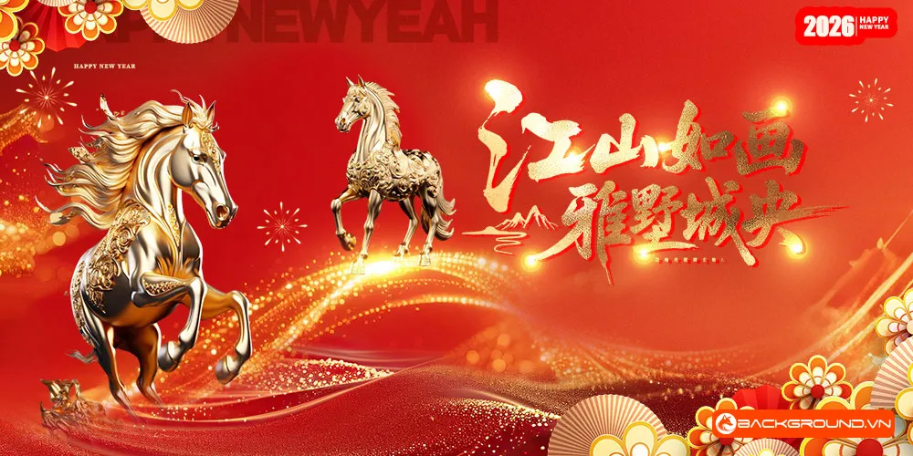 Background - Phông nền sân khấu Tết 2026 (70)