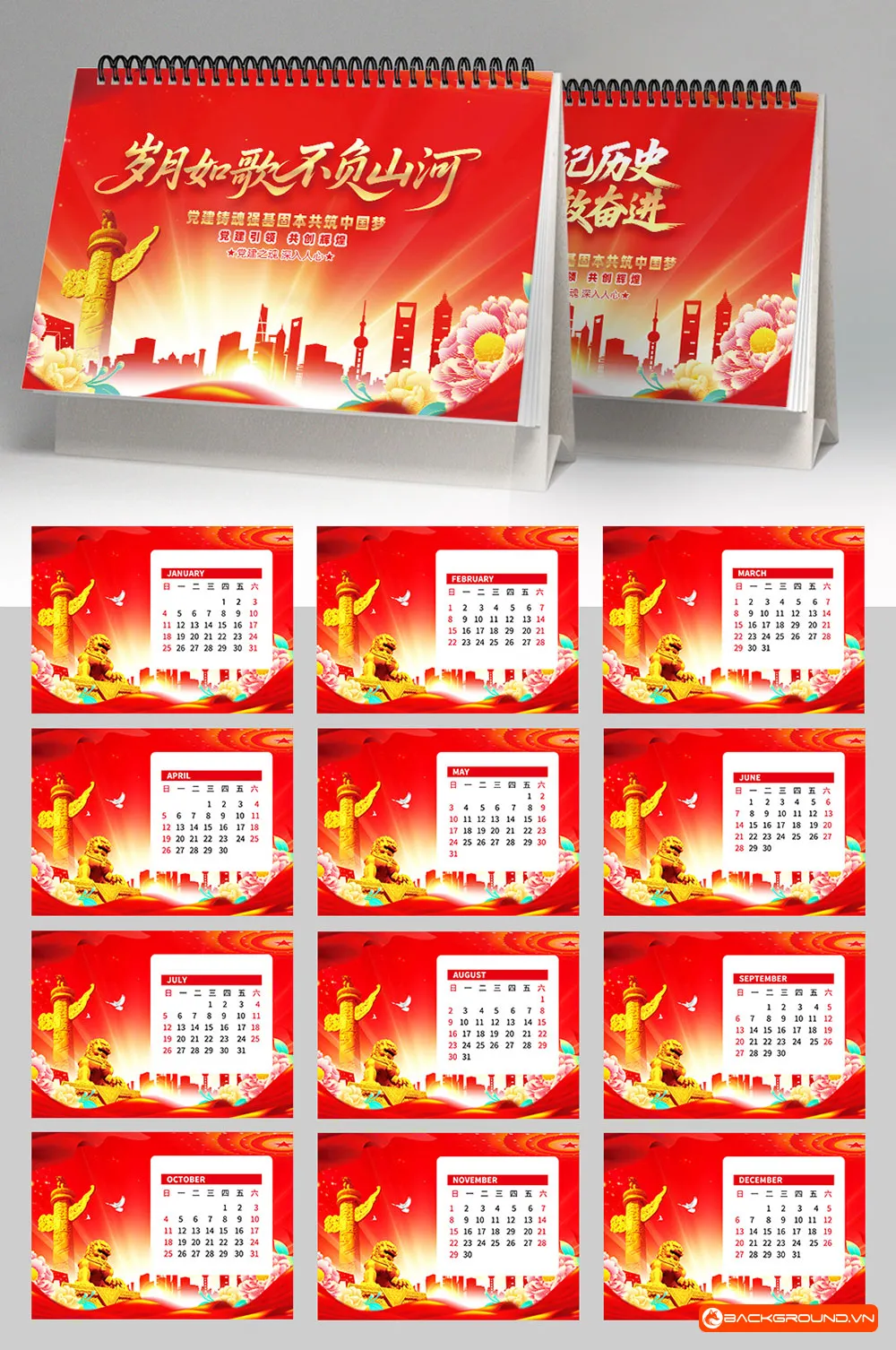 Mẫu lịch để bàn 2026 (18)