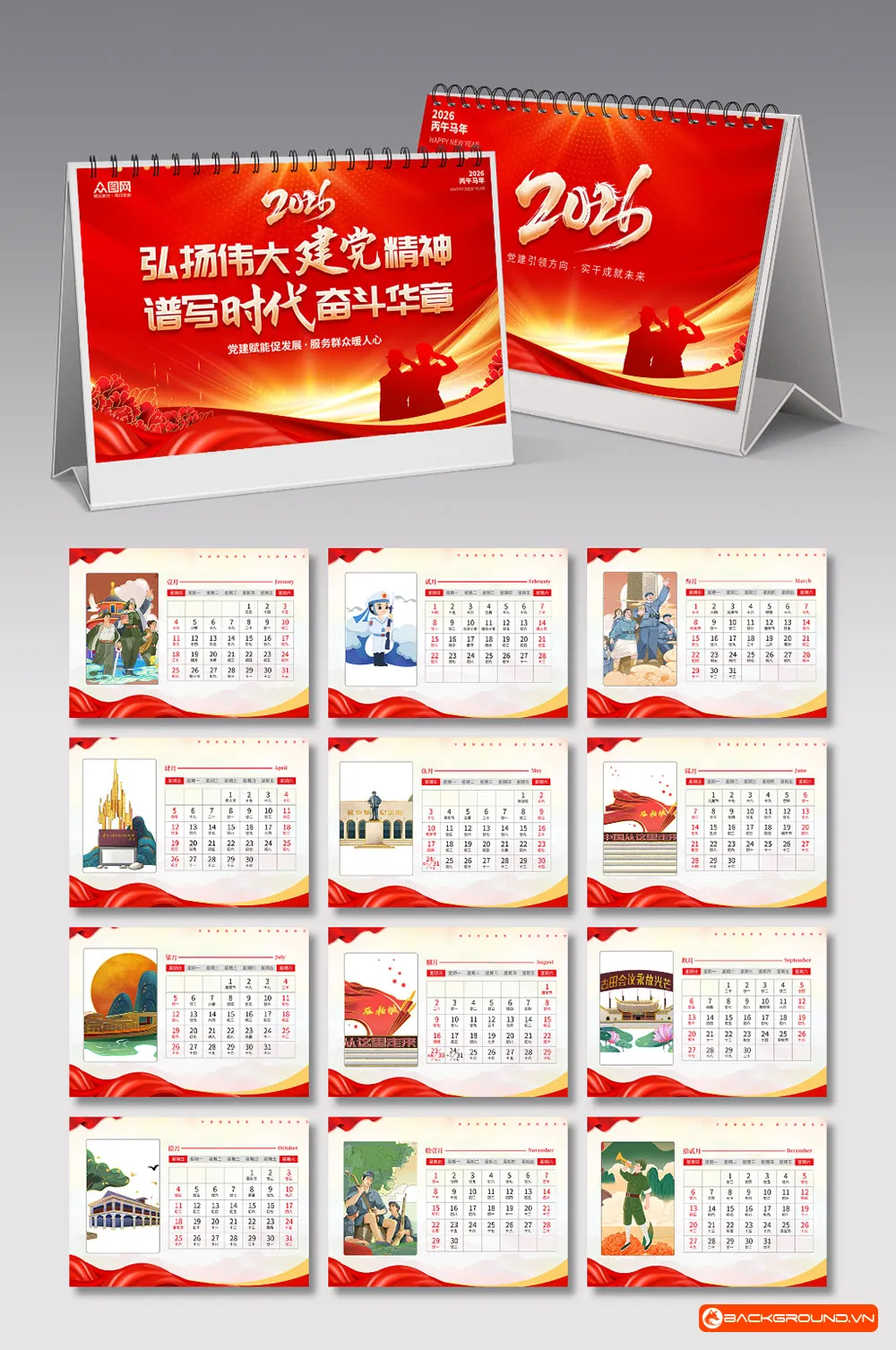 Mẫu lịch để bàn 2026 (20)