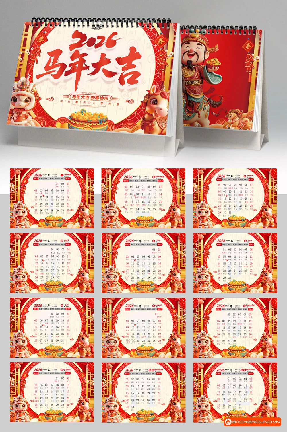 Mẫu lịch để bàn 2026 (24)