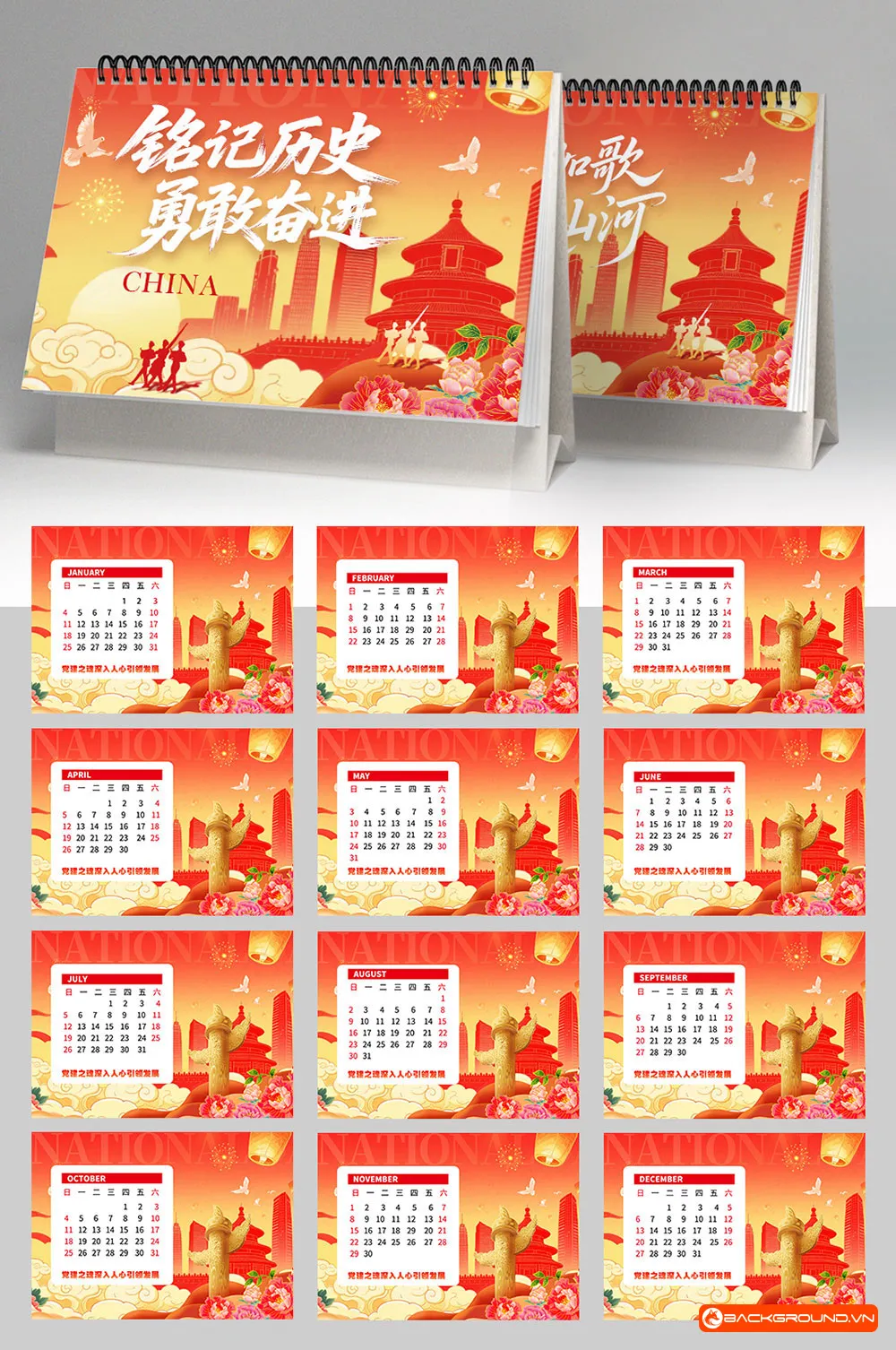 Mẫu lịch để bàn 2026 (35)