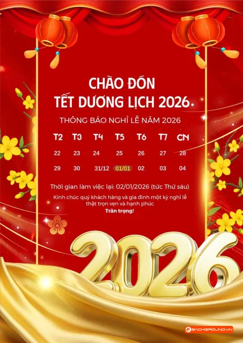 Lịch nghỉ Tết dương lịch (2)