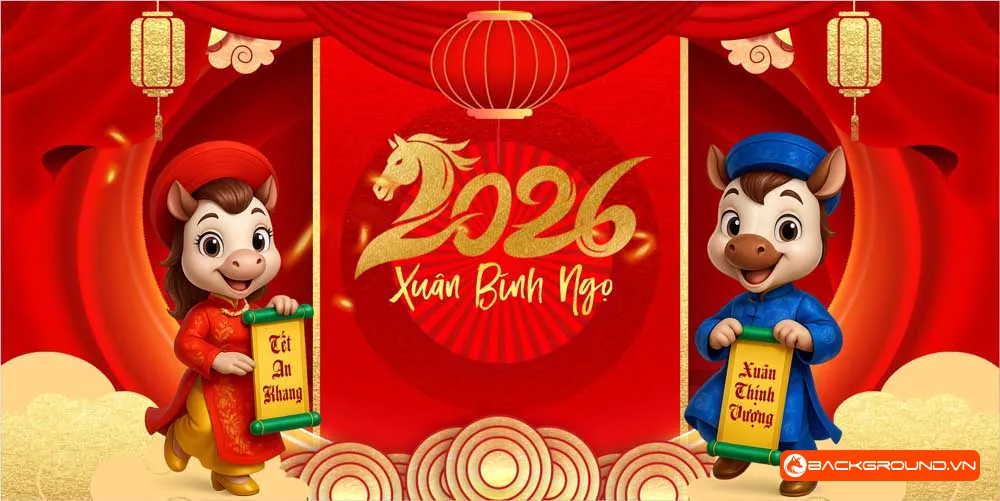 Background -  Phông nền sân khấu Tết 2026 (133)