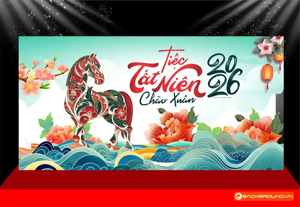 Background -  Phông nền sân khấu Tết 2026 (138)