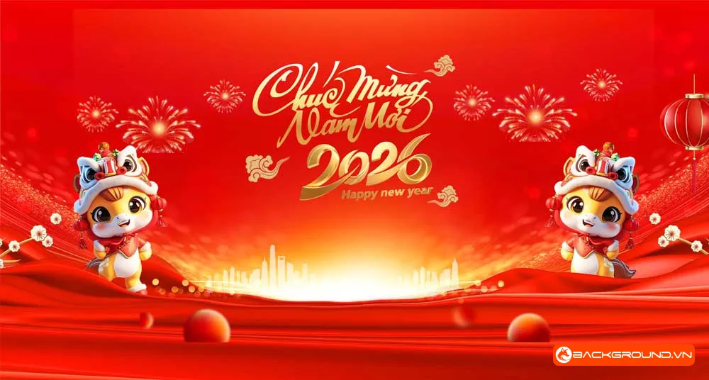 Background -  Phông nền sân khấu Tết 2026 (146)