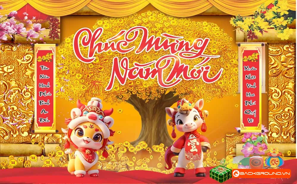 Background -  Phông nền sân khấu Tết 2026 (171)