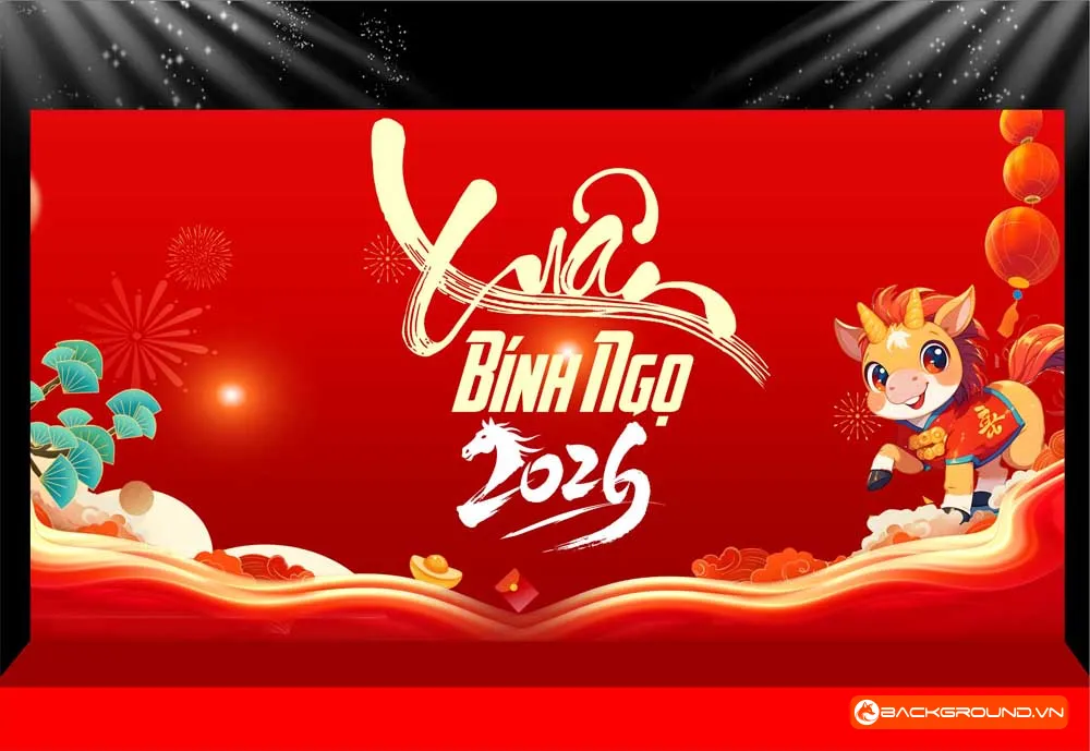 Background -  Phông nền sân khấu Tết 2026 (174)