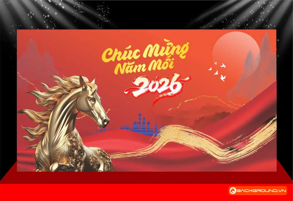 Background -  Phông nền sân khấu Tết 2026 (180)